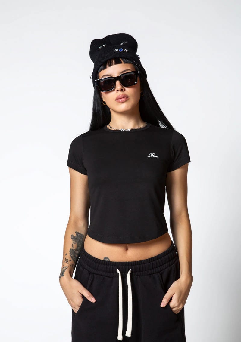 Dopamine black crop top - imagen 2