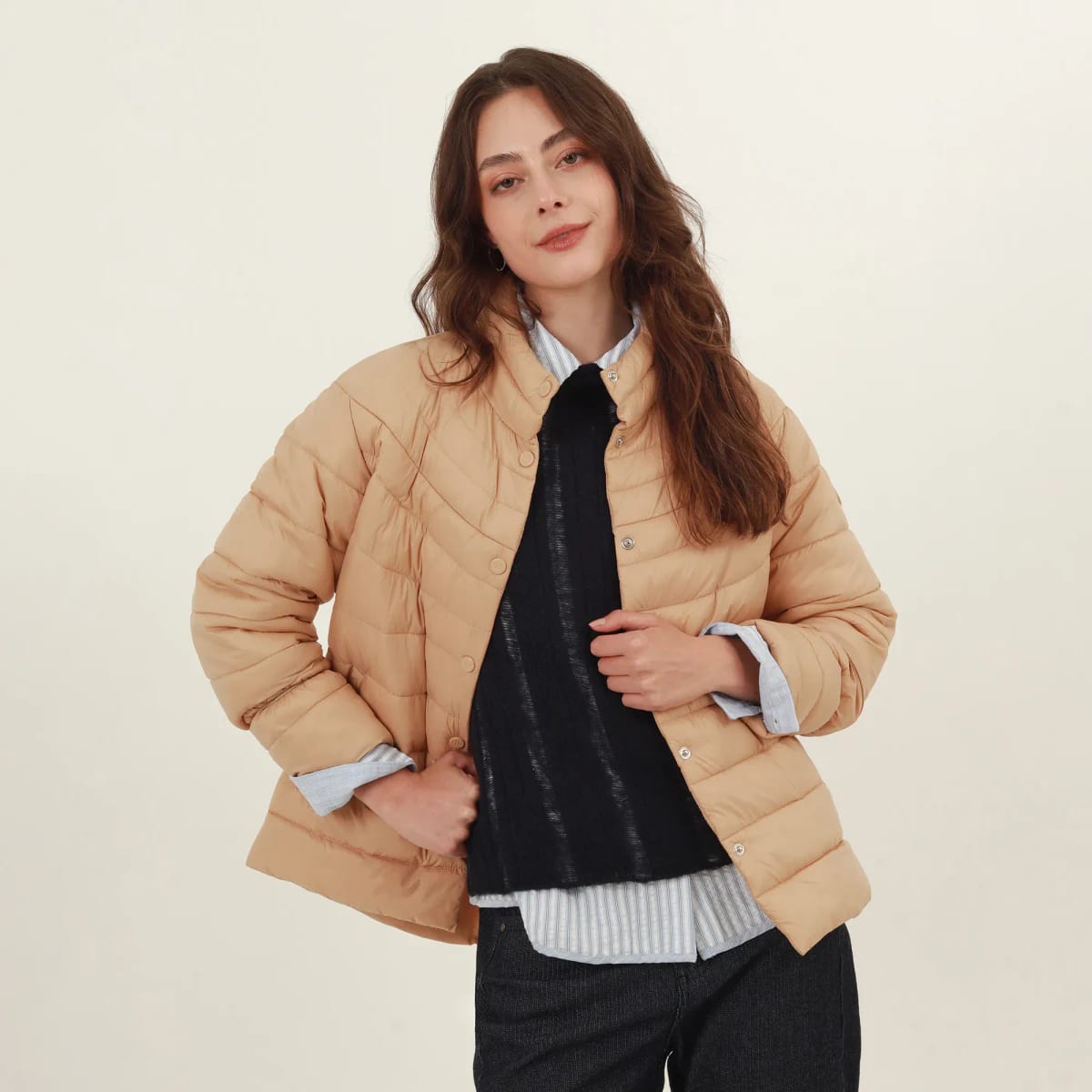 Chaqueta acolchada cuello alto - imagen 6