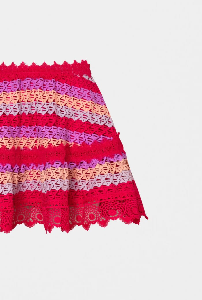 SOLEDAD MINI SKIRT RASPBERRY - imagen 2