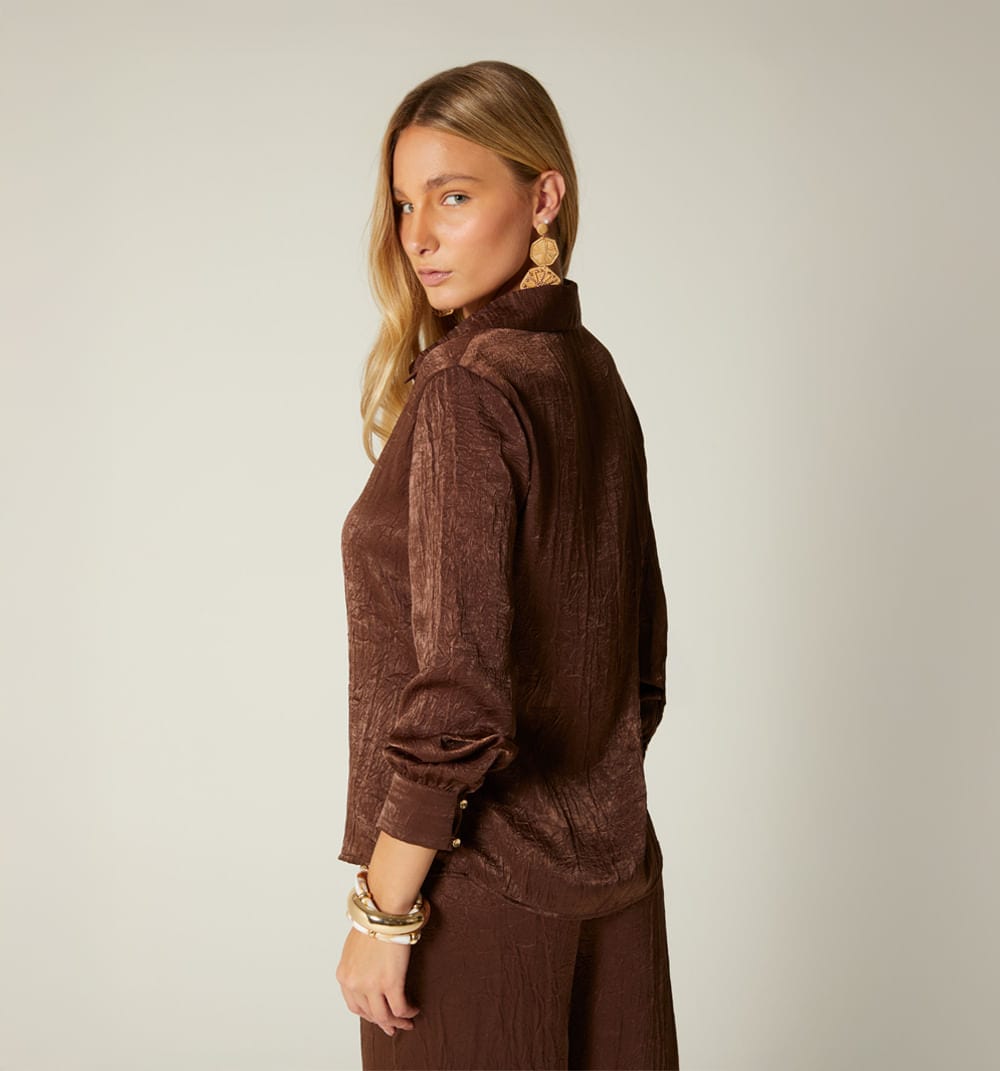 Blusa camisera manga larga - imagen 16