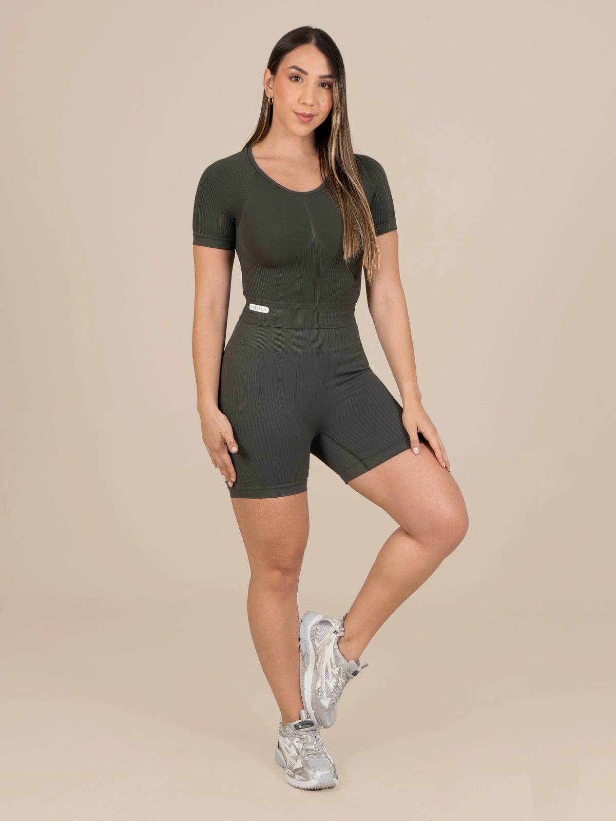 Samantha short set seamless gris - imagen 1