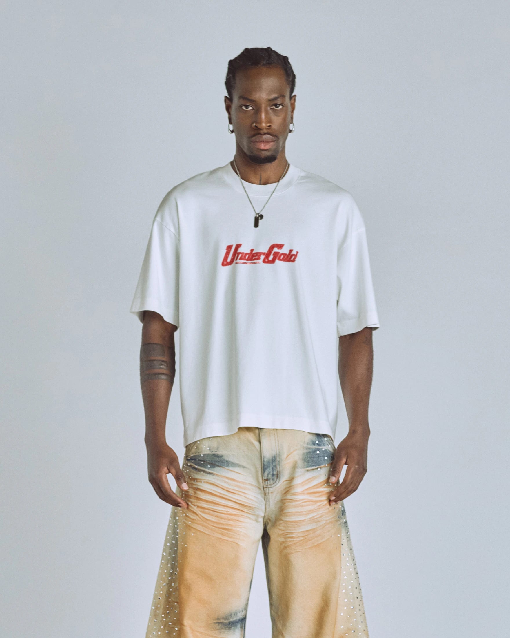 Golden Heritage Pegasus Boxy Fit Tshirt White - imagen 2