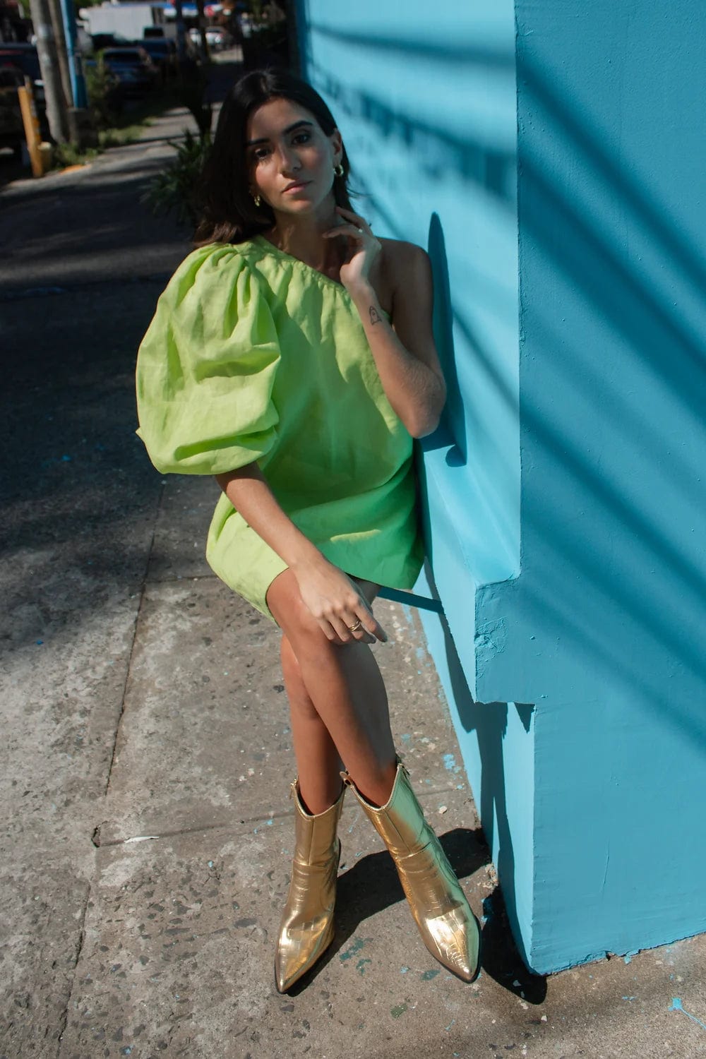 Lemon Linen Dress - imagen 3