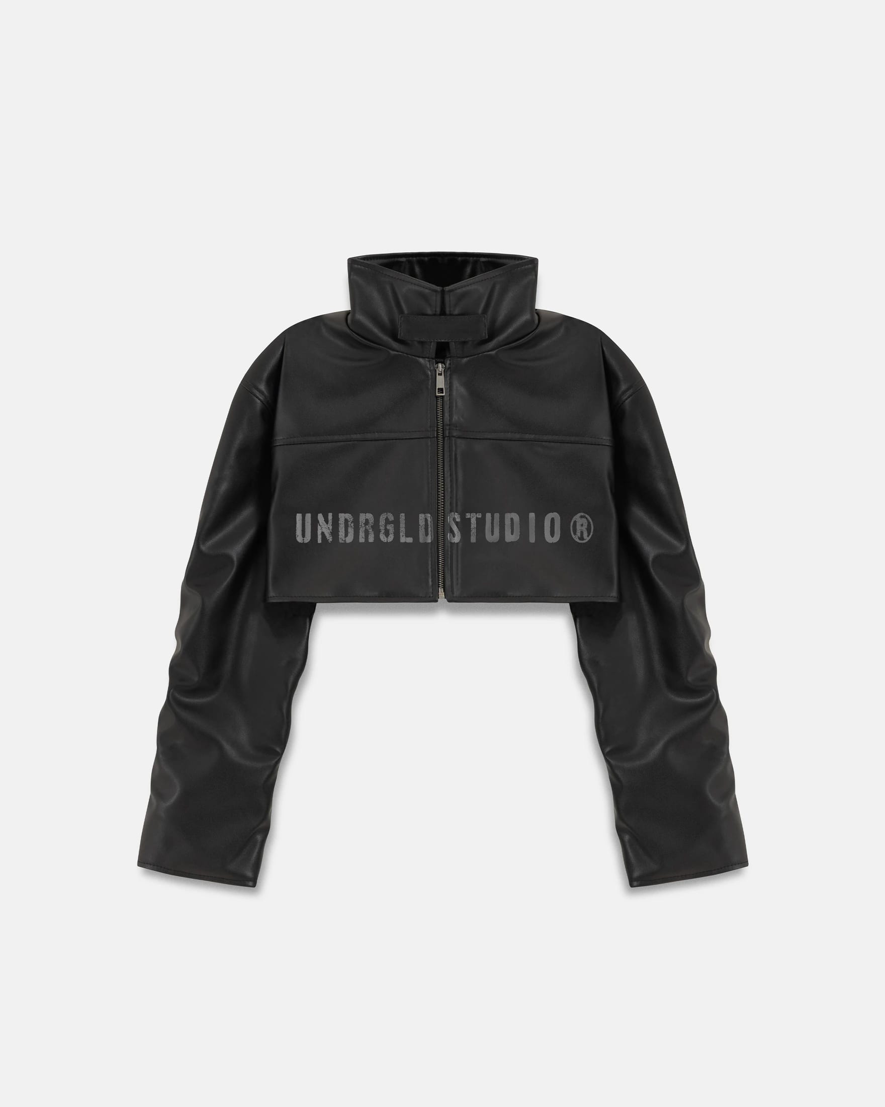 Spring Worn Logo Cropped Jacket Black - imagen 3