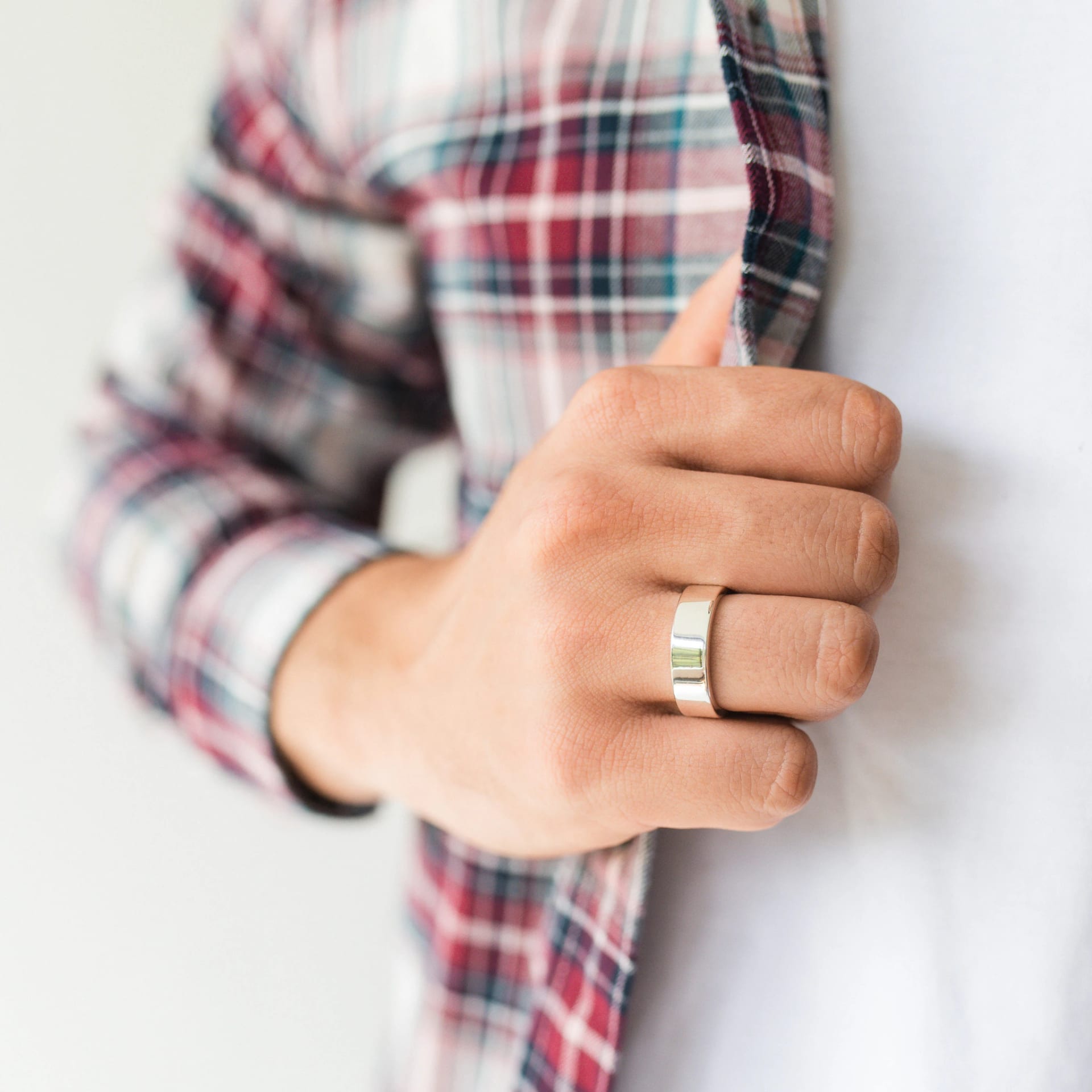 BAND RING 7MM | ANILLO EN PLATA LEY 925 - imagen 4
