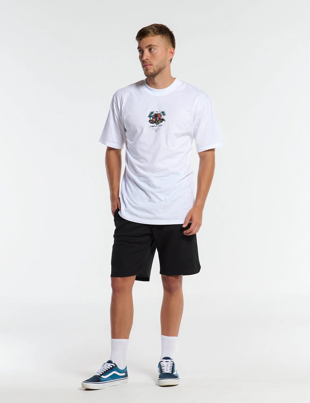 Camiseta Oversize Vida Simple  blanco Hombre - imagen 5