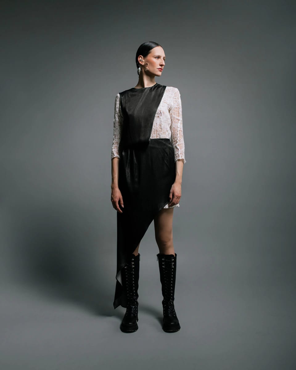 NUNO MESH FELT DRESS - imagen 2
