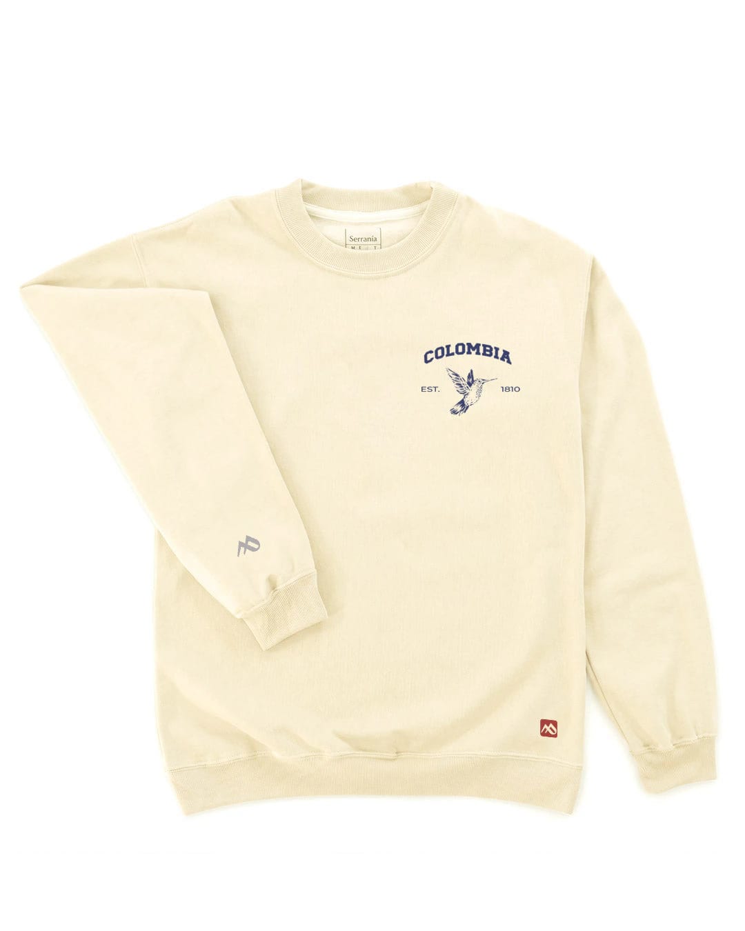 Buzo Unisex Marfil Colibrí Escudo - imagen 2