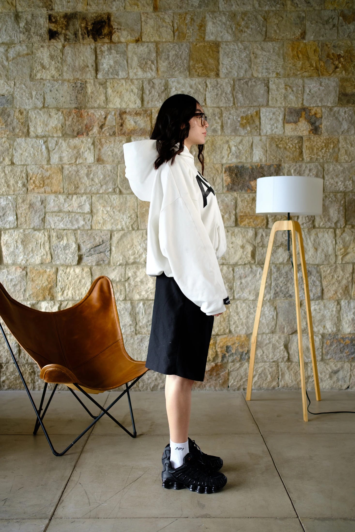 Basics V2 - Ivory Hoodie Boxy Fit - imagen 3