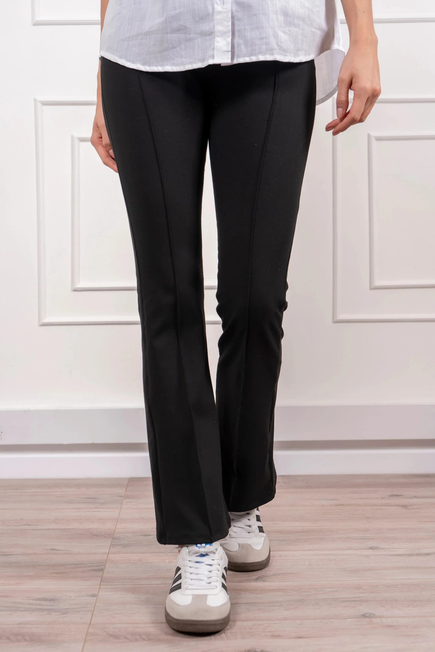Pantalón Flare Leg Mujer Negro - imagen 1