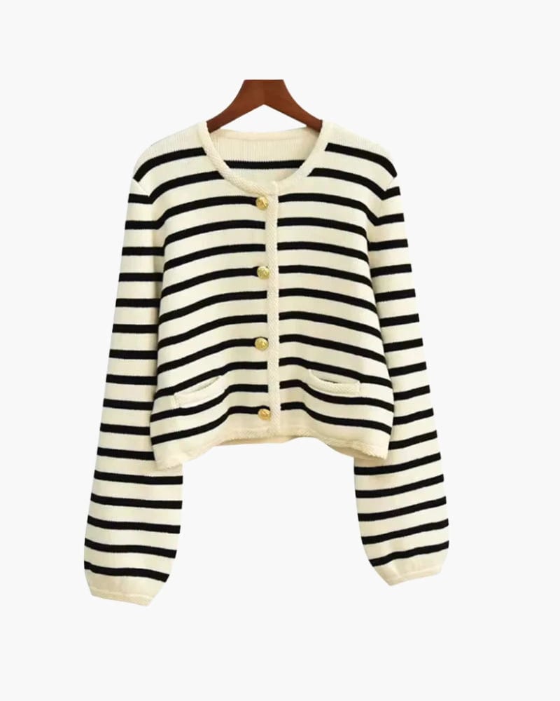 Premium Striped Wool Vest - imagen 1