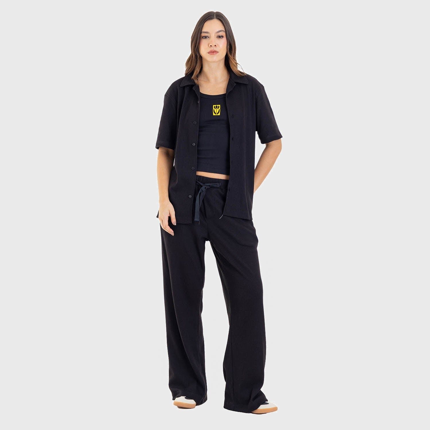 Relaxed Short Sleeve Shirt Black - imagen 6