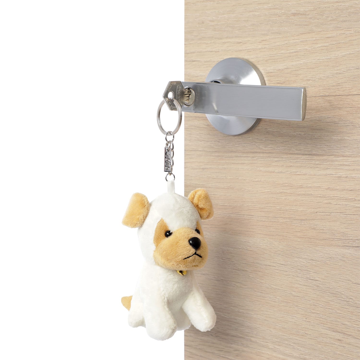 Llavero de Peluche Doggy color Blanco - imagen 3