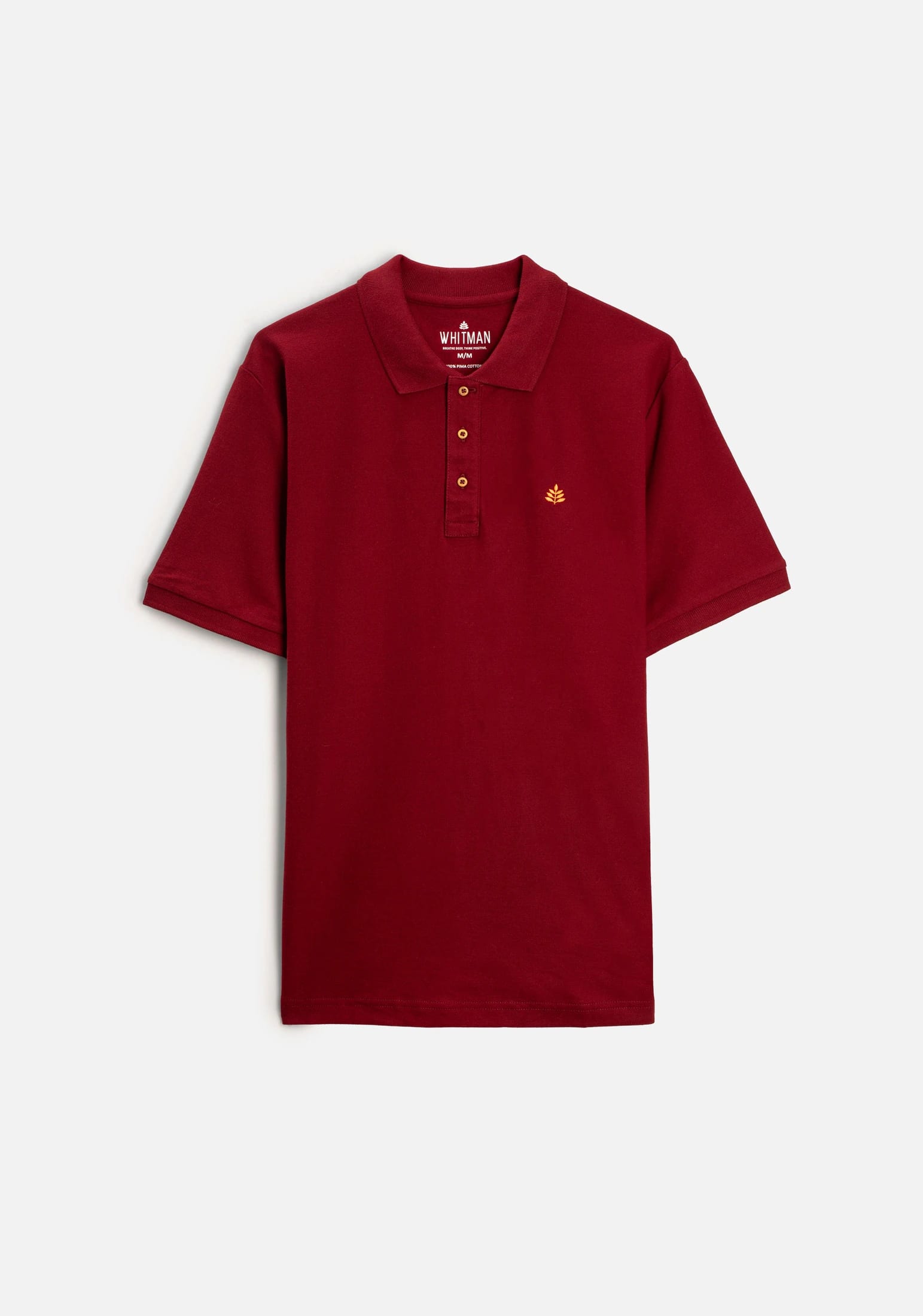 Camiseta Polo H Unicolor L-Nar Vino - imagen 1