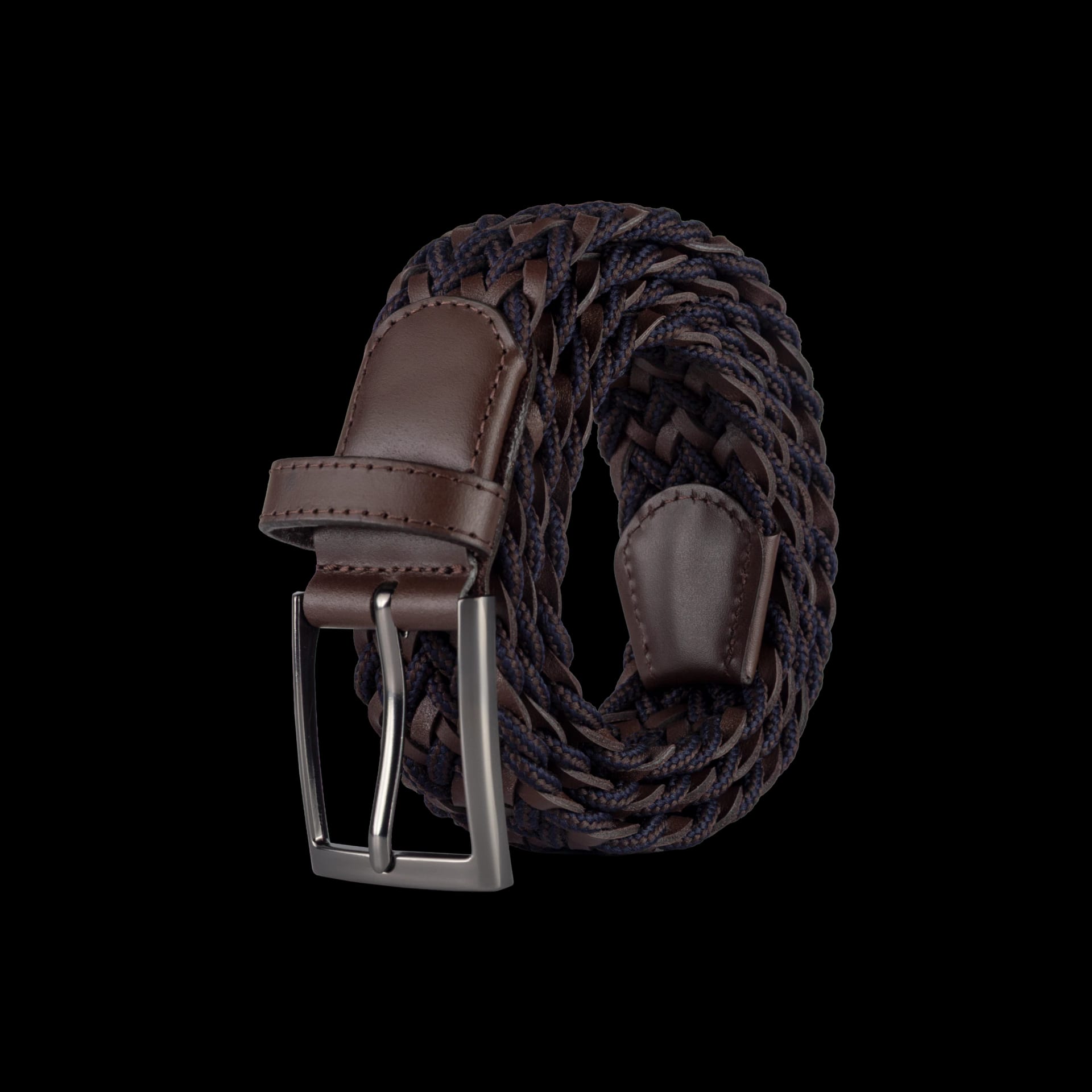 Cinturón leather fusión cafe-negro - imagen 3