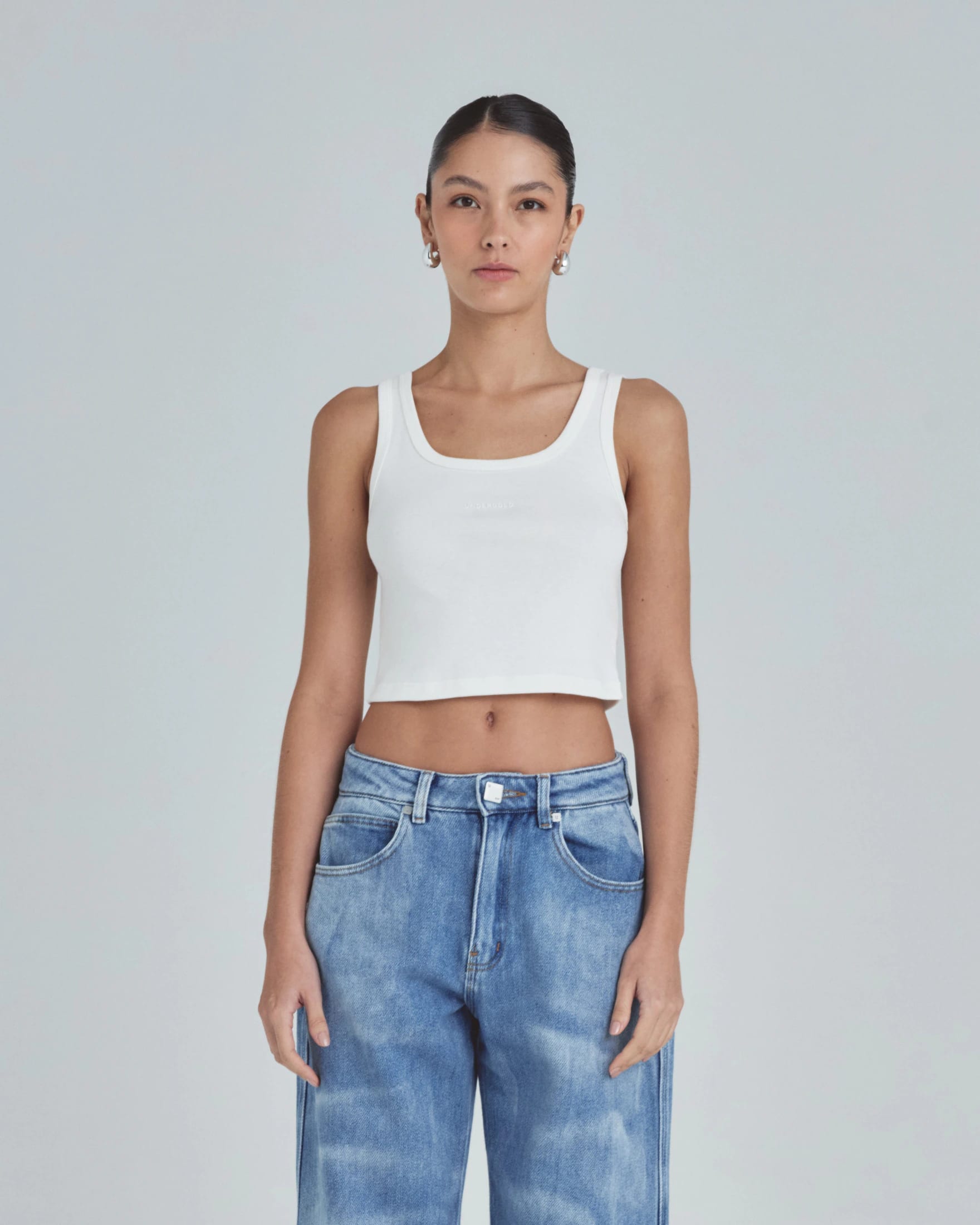 W Line Basic Tank Top White - imagen 2
