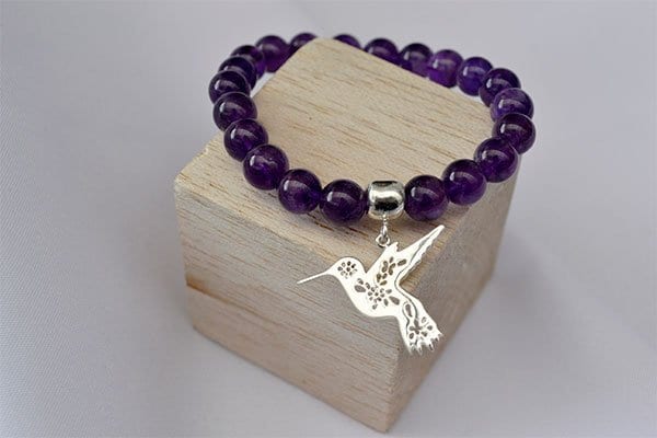 Pulsera Amatista dije Colibrí - imagen 2