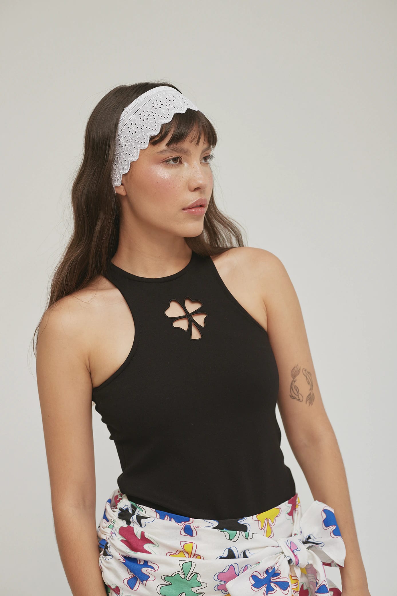 Trébol Tank Top Negro - imagen 3