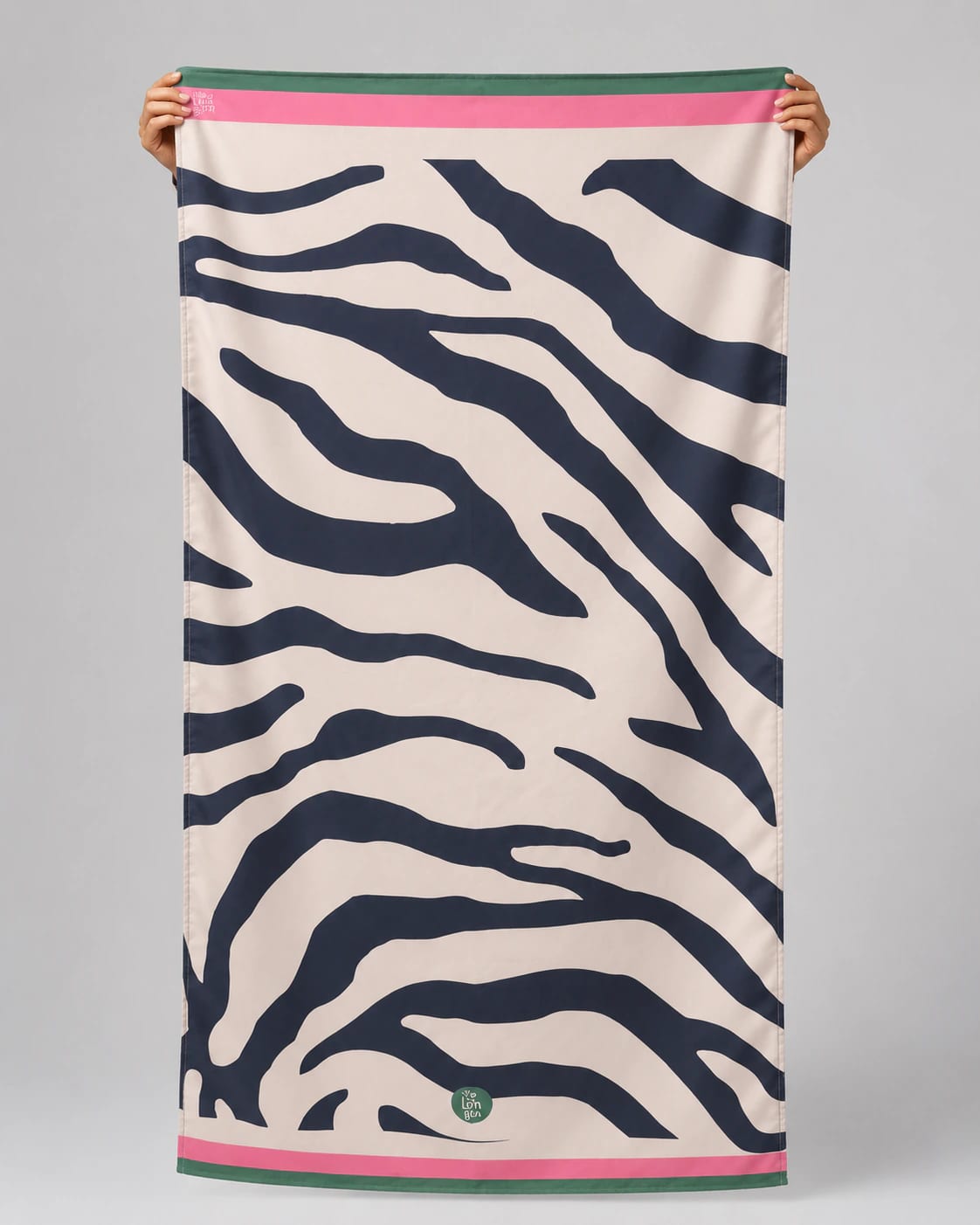 Toalla Estampada Zebra Beige - imagen 1