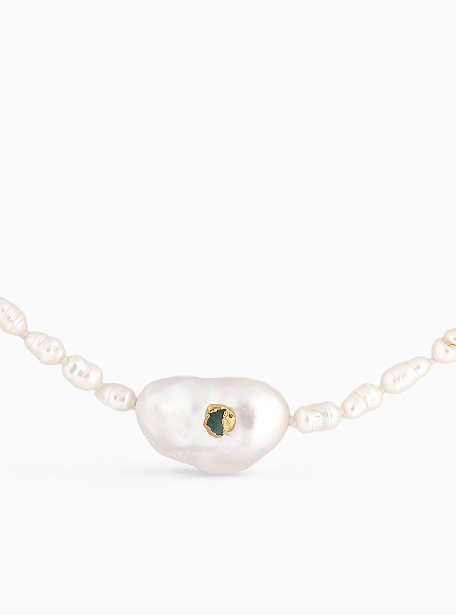 Emerald Pearl Necklace - imagen 3