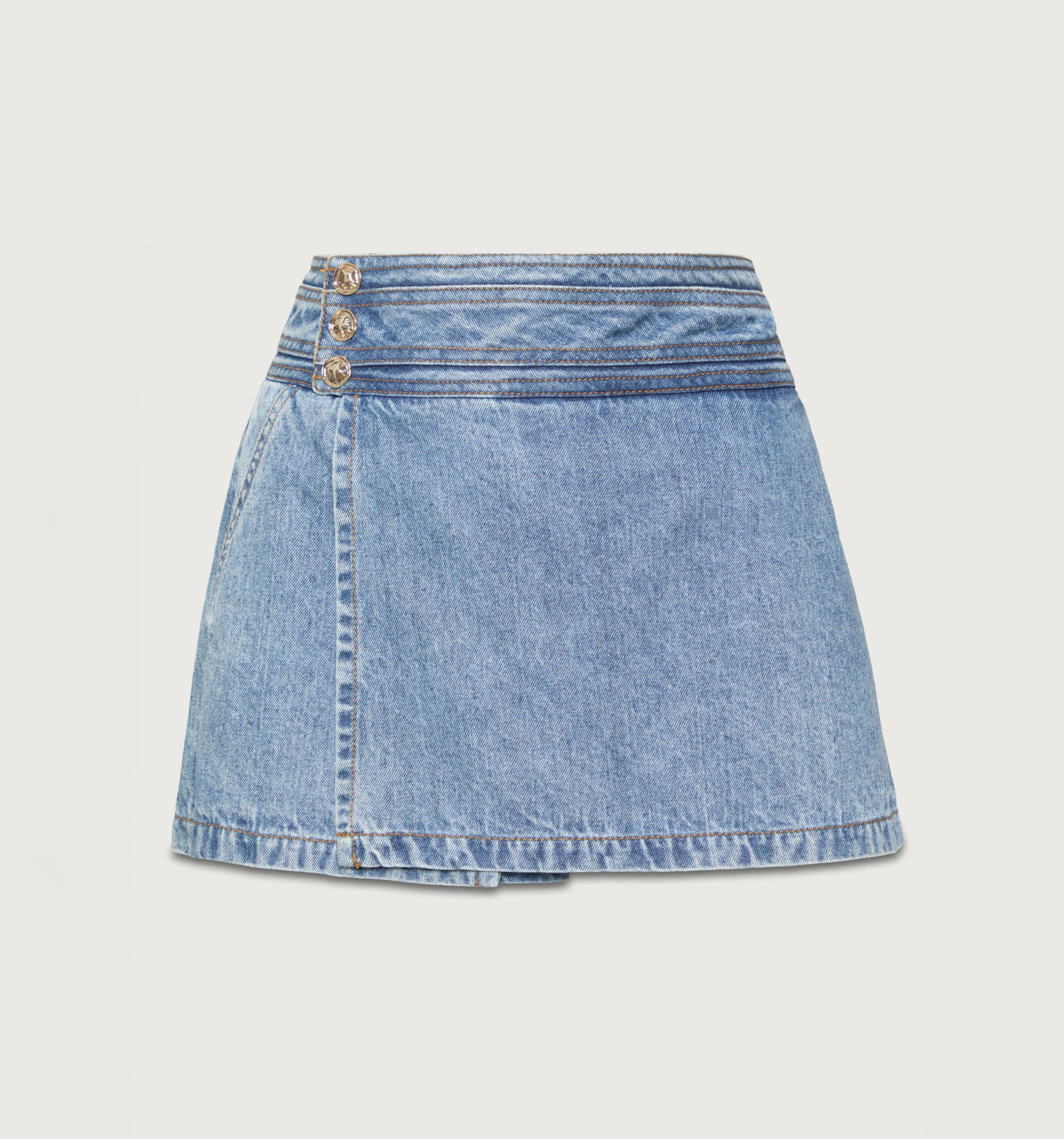 Falda short con broches - imagen 2