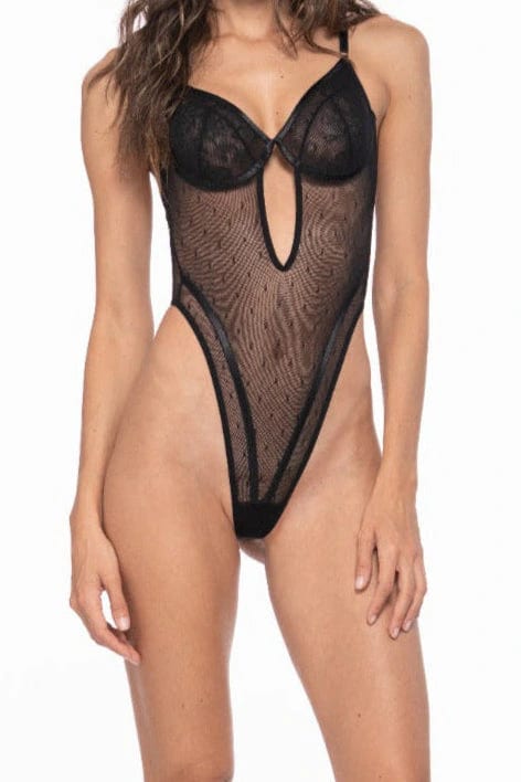 Body con escote - imagen 1