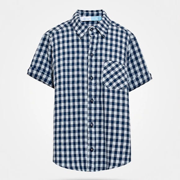 CAMISA MC CUADROS NINO - imagen 1