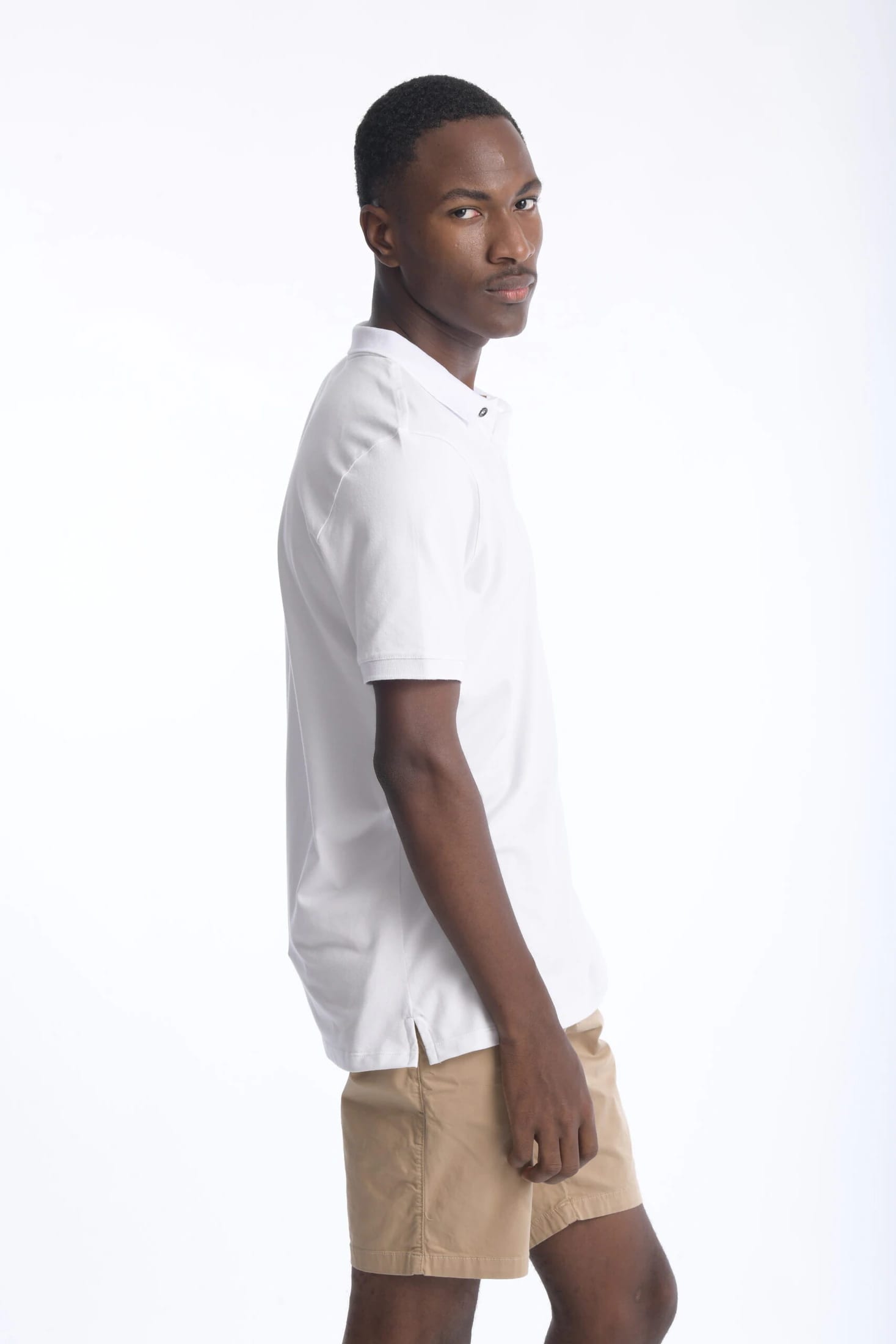 Camiseta Polo 100% Algodón Slim Blanco - imagen 7