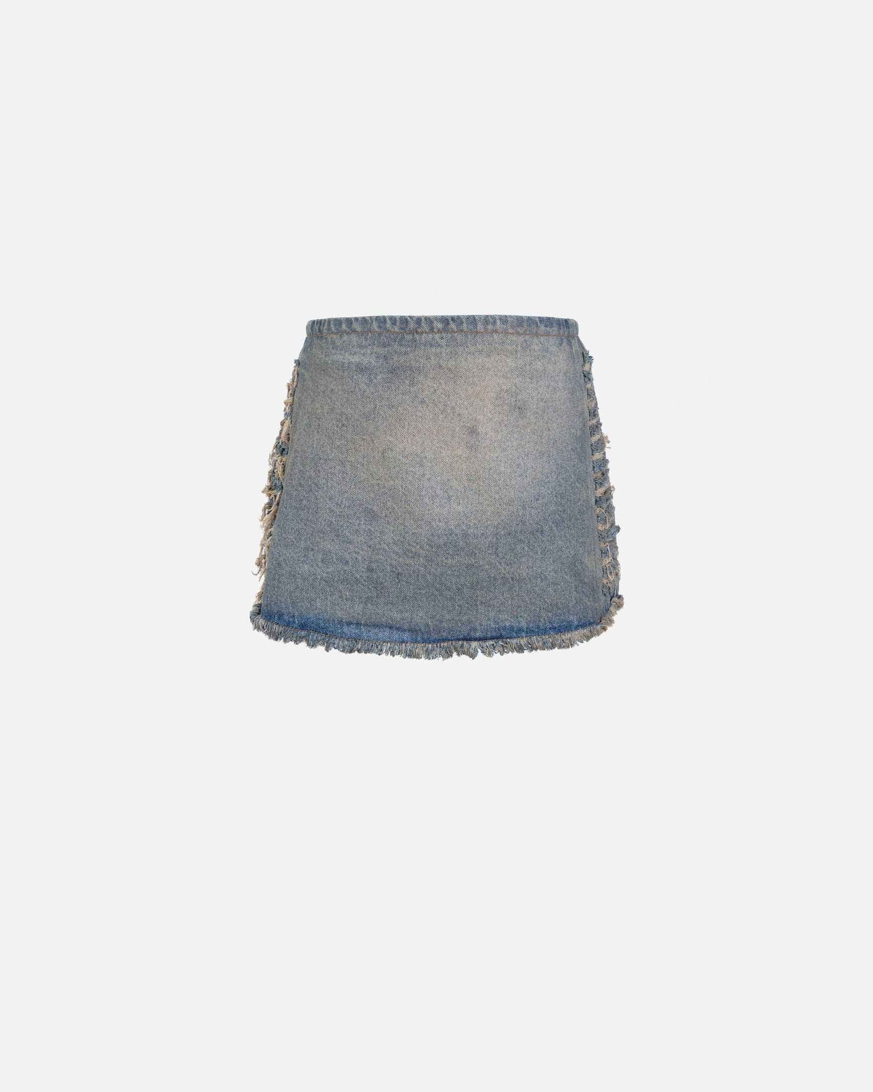 W Santa Union Basic Ripped Skirt Dirty Blue - imagen 3