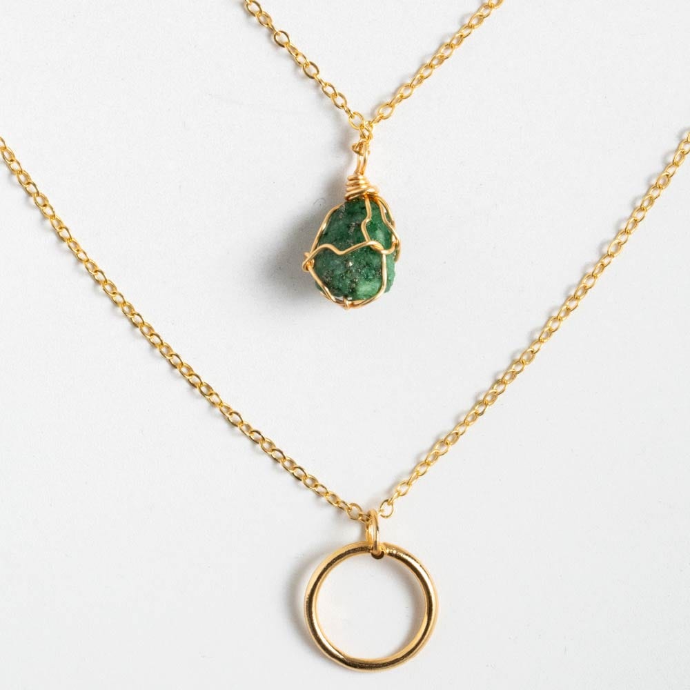 Collar Cadena Mirada Esmeralda - imagen 1