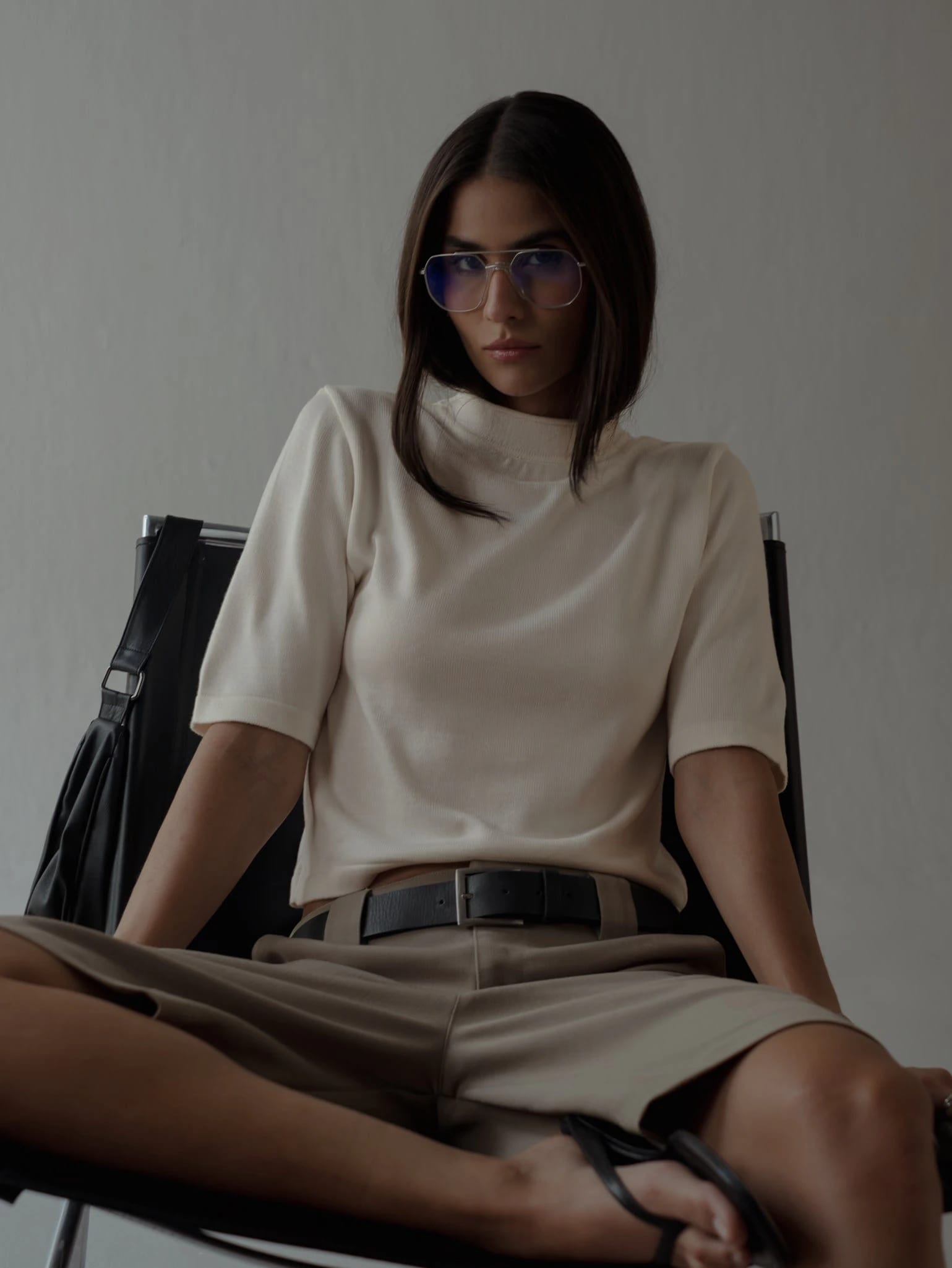 LONG CLASSIC SHORTS - TAUPE - imagen 2
