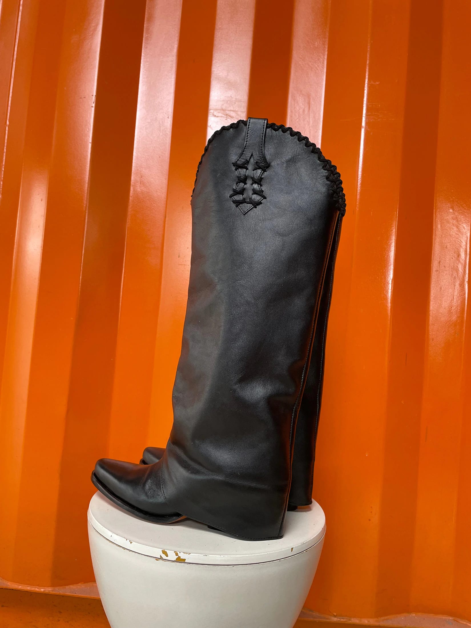 Bota Clau cuero negro - imagen 2