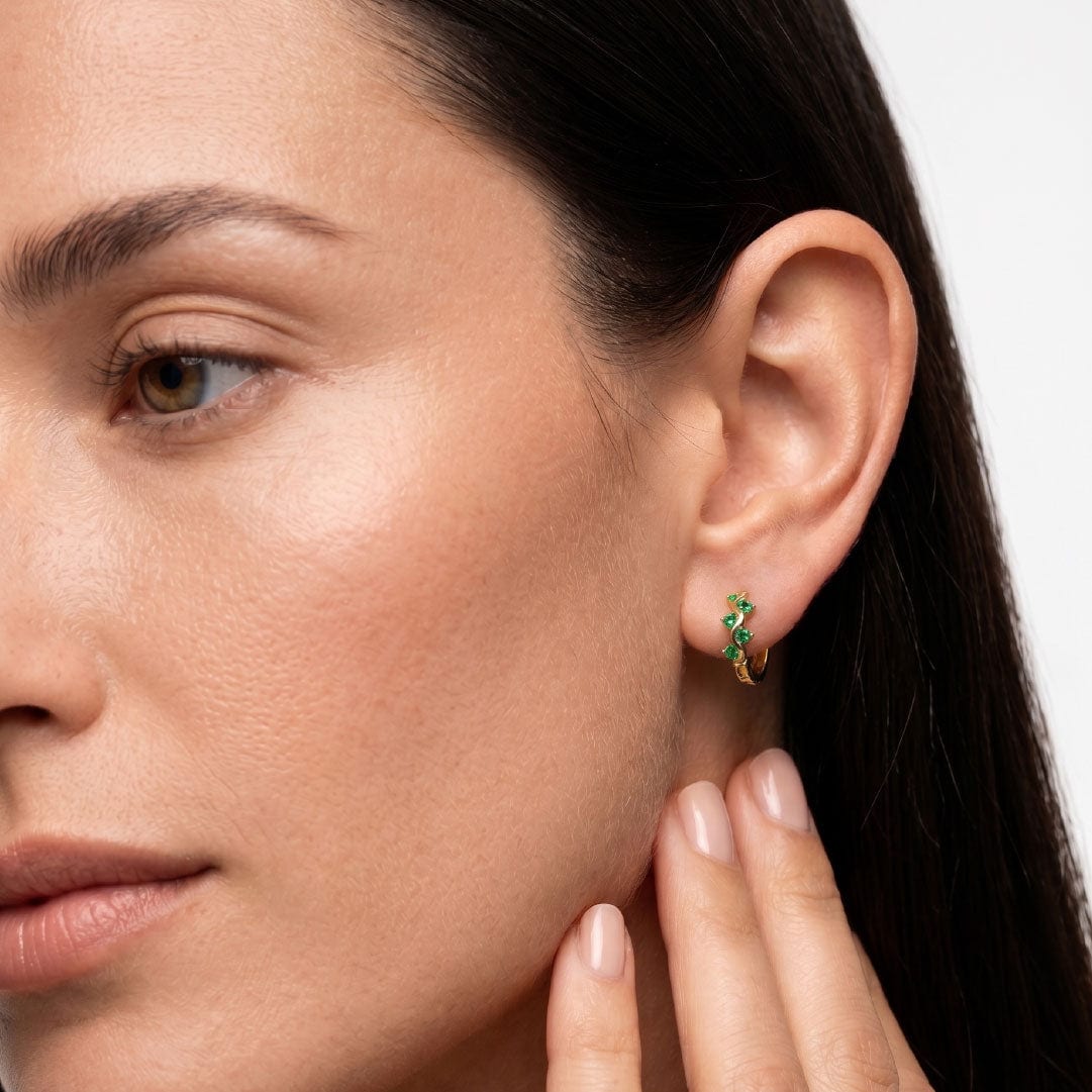 Aretes Lila Esmeralda - imagen 2