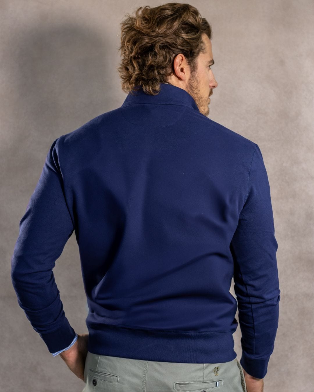 Halfzip Viana Antimanchas Azul Navy - imagen 3