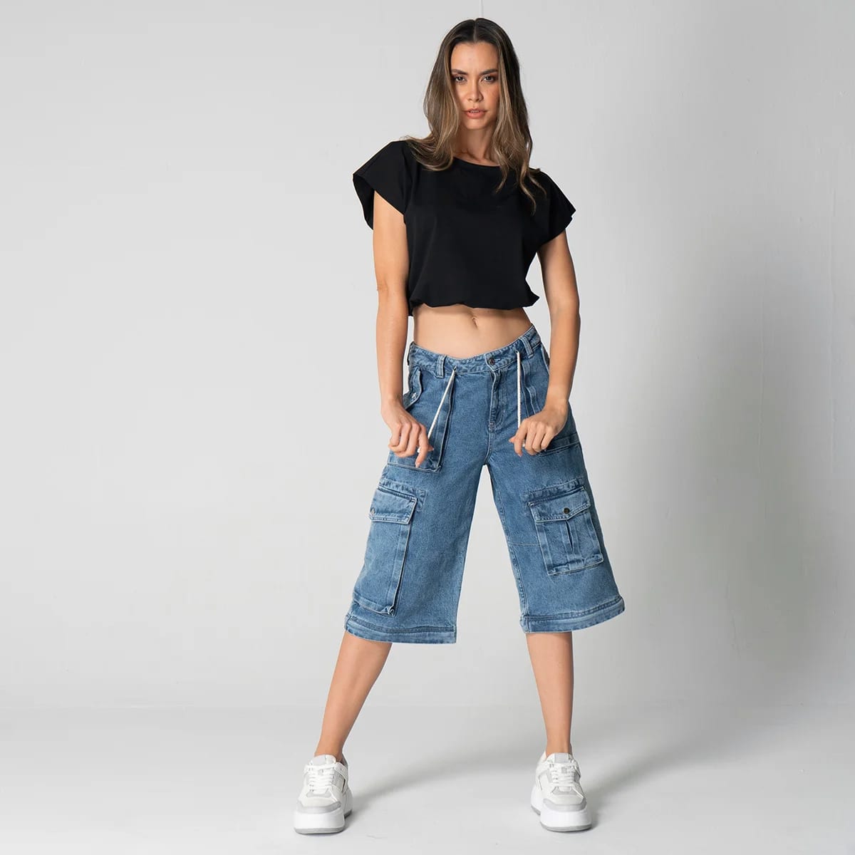Pantalon Denim Jogger Convertible Fear - imagen 3