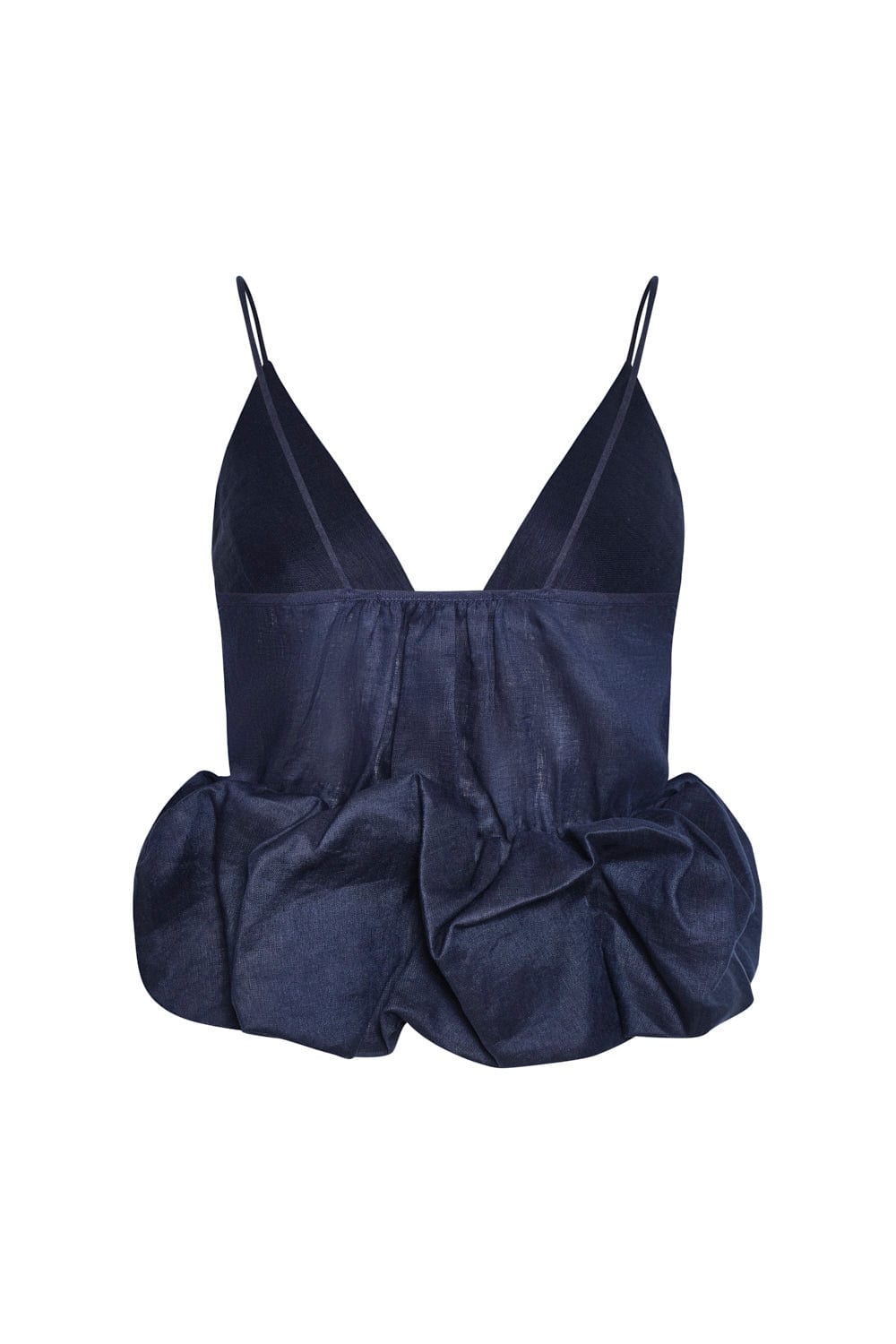 Blusa sintra azul navy lino - imagen 3