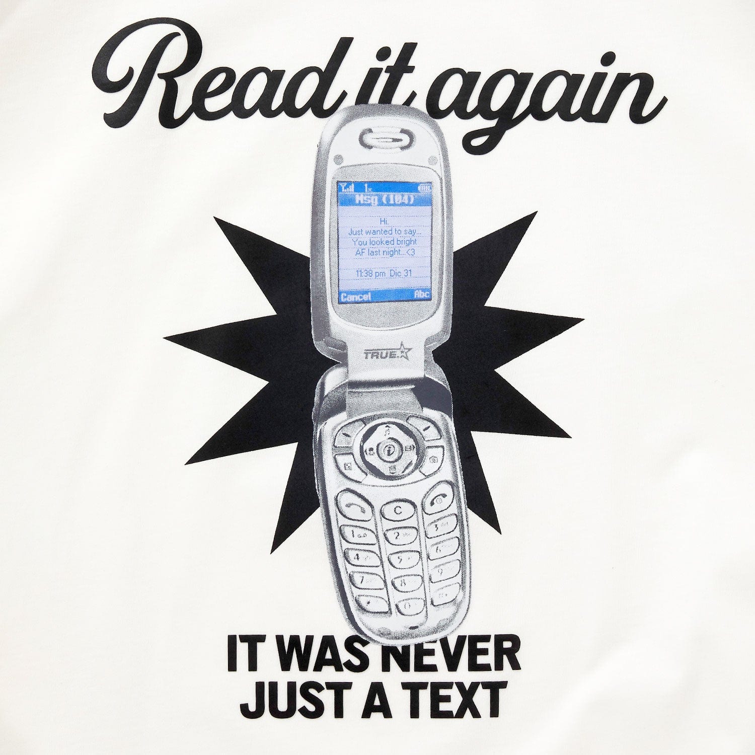Text Me Boxy T-Shirt - Cream - imagen 4