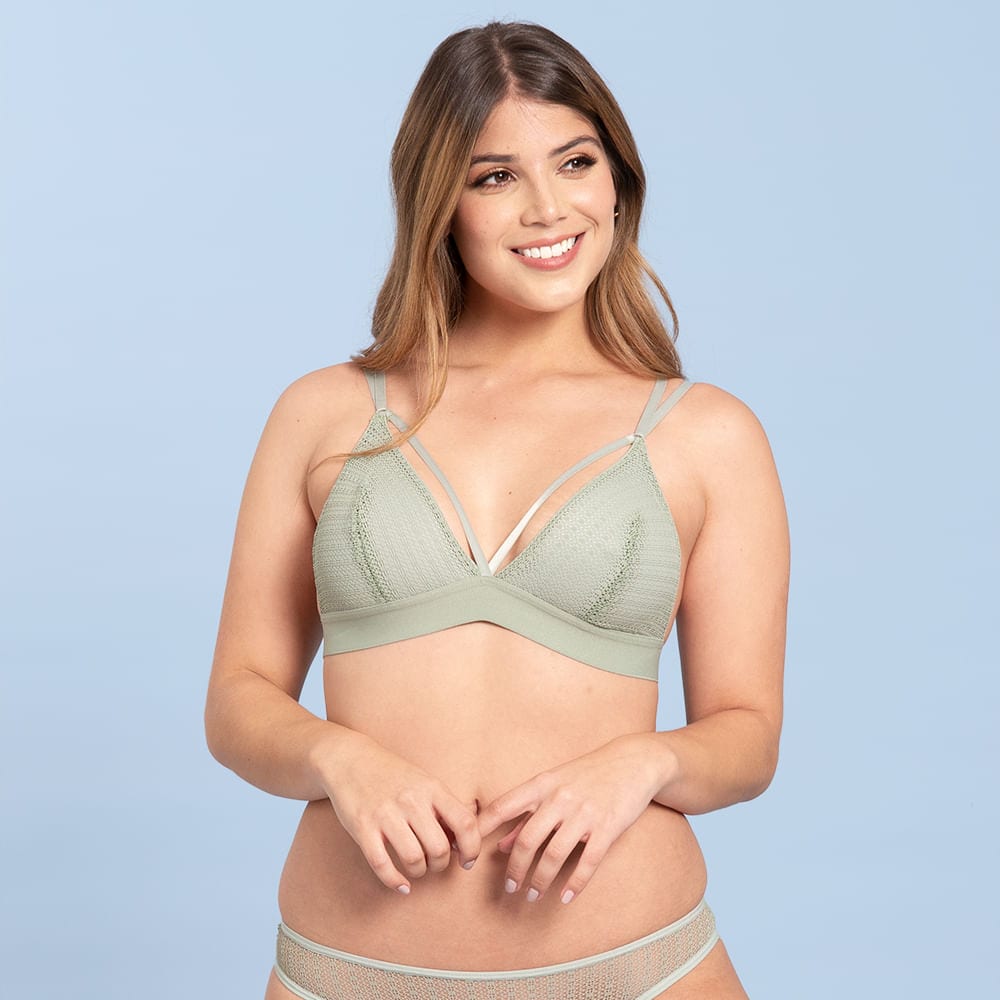 Bralette triangular y con sesgos - imagen 5