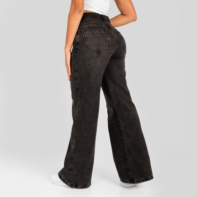 Jean Axspen Wide leg AX-2601 Gris - imagen 2