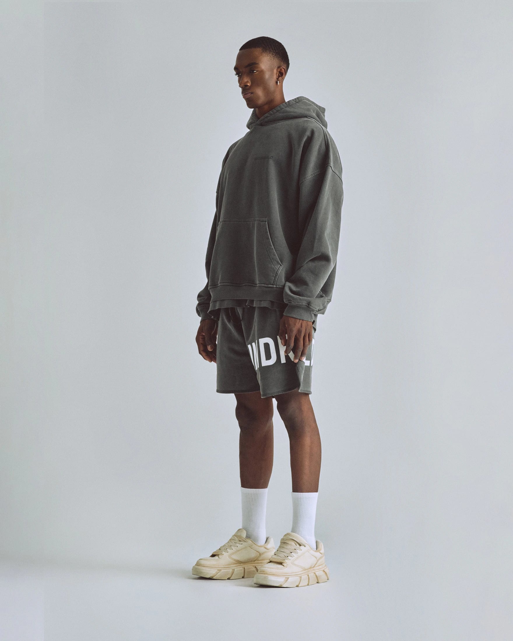 Line Logo Hoodie Vintage Gray - imagen 5