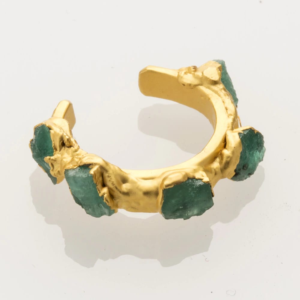 Rough Emerald EarCuff - imagen 1