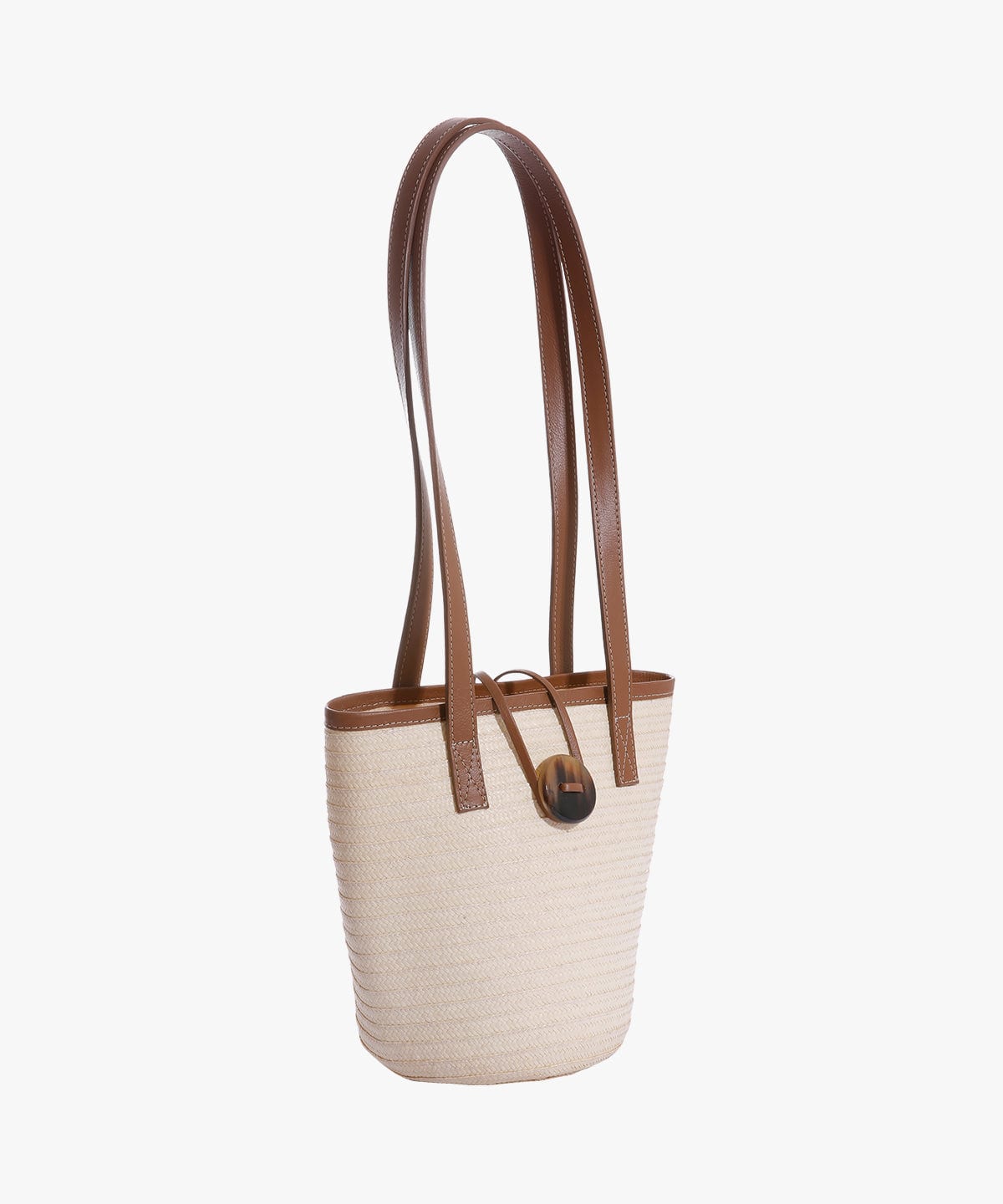 Marcial Mini in Raffia and Leather - imagen 2