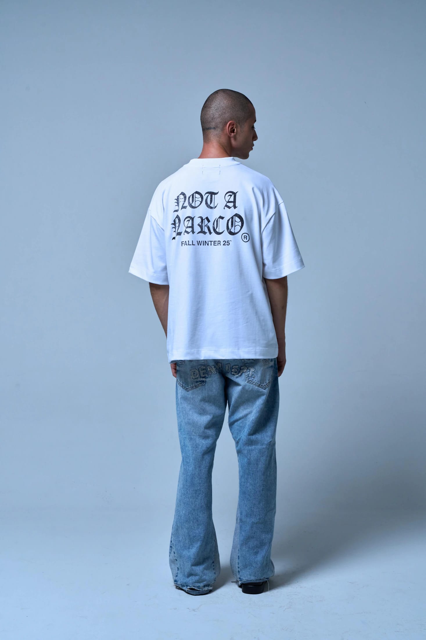 NOT A NARCO FW25 WHITE T-SHIRT - imagen 6