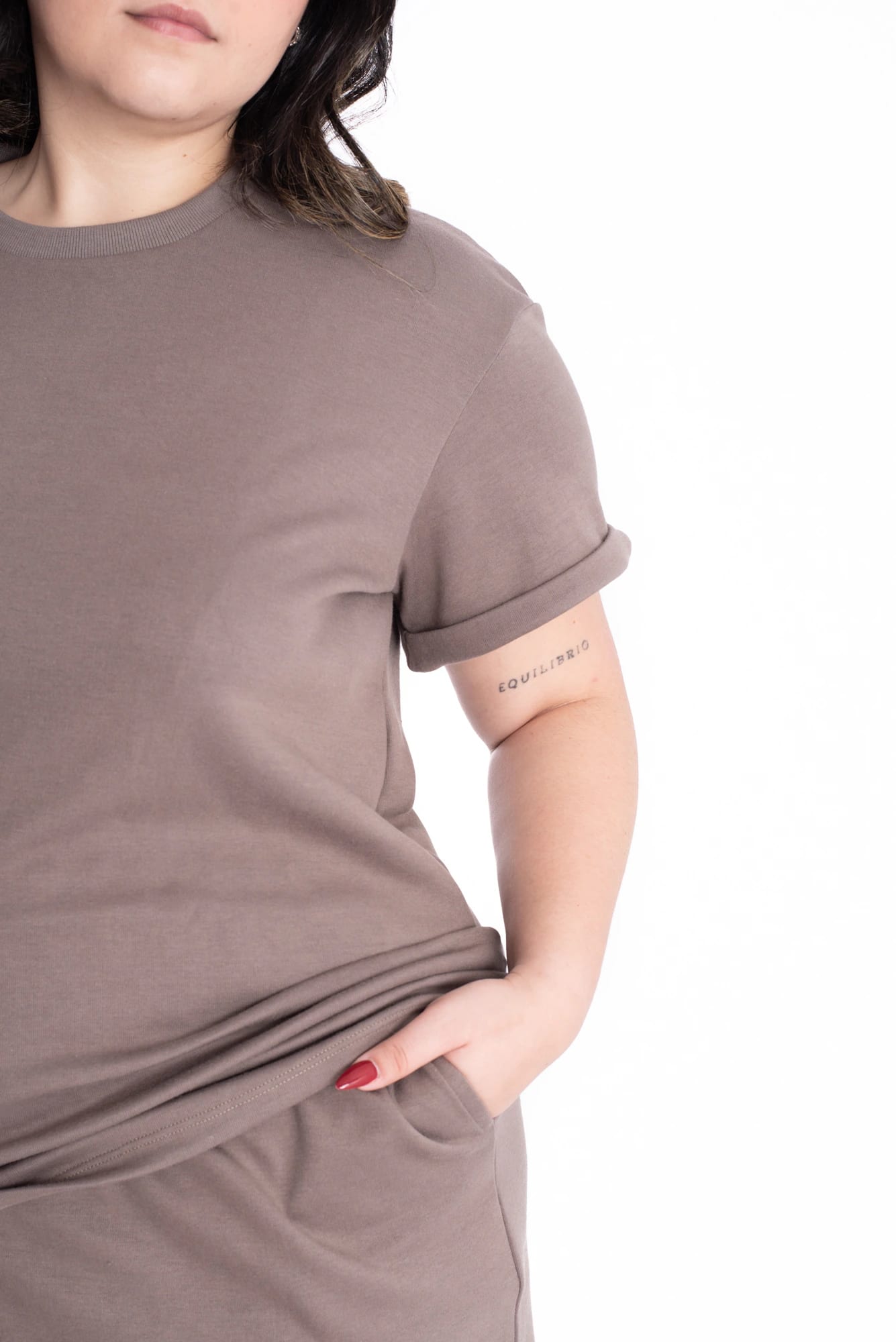 Camiseta Lorena Cocoa Tela Premium - imagen 4