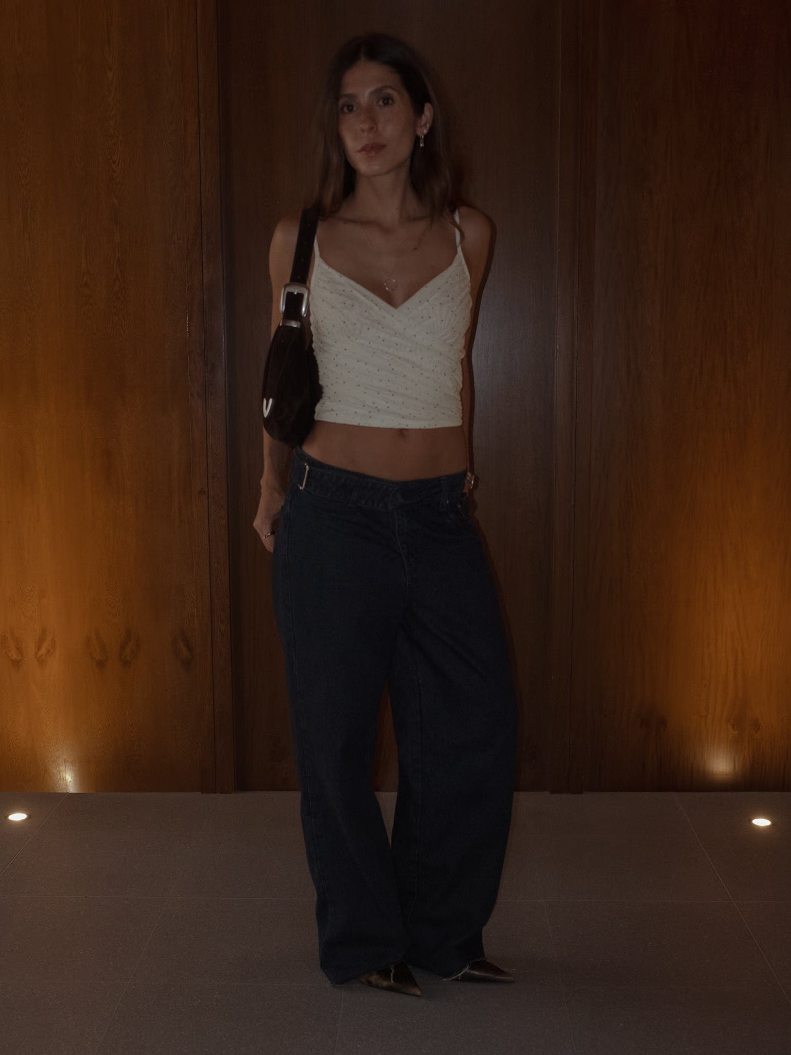 REMAKE WIDE LEG BELT JEAN - RAW DENIM - imagen 12