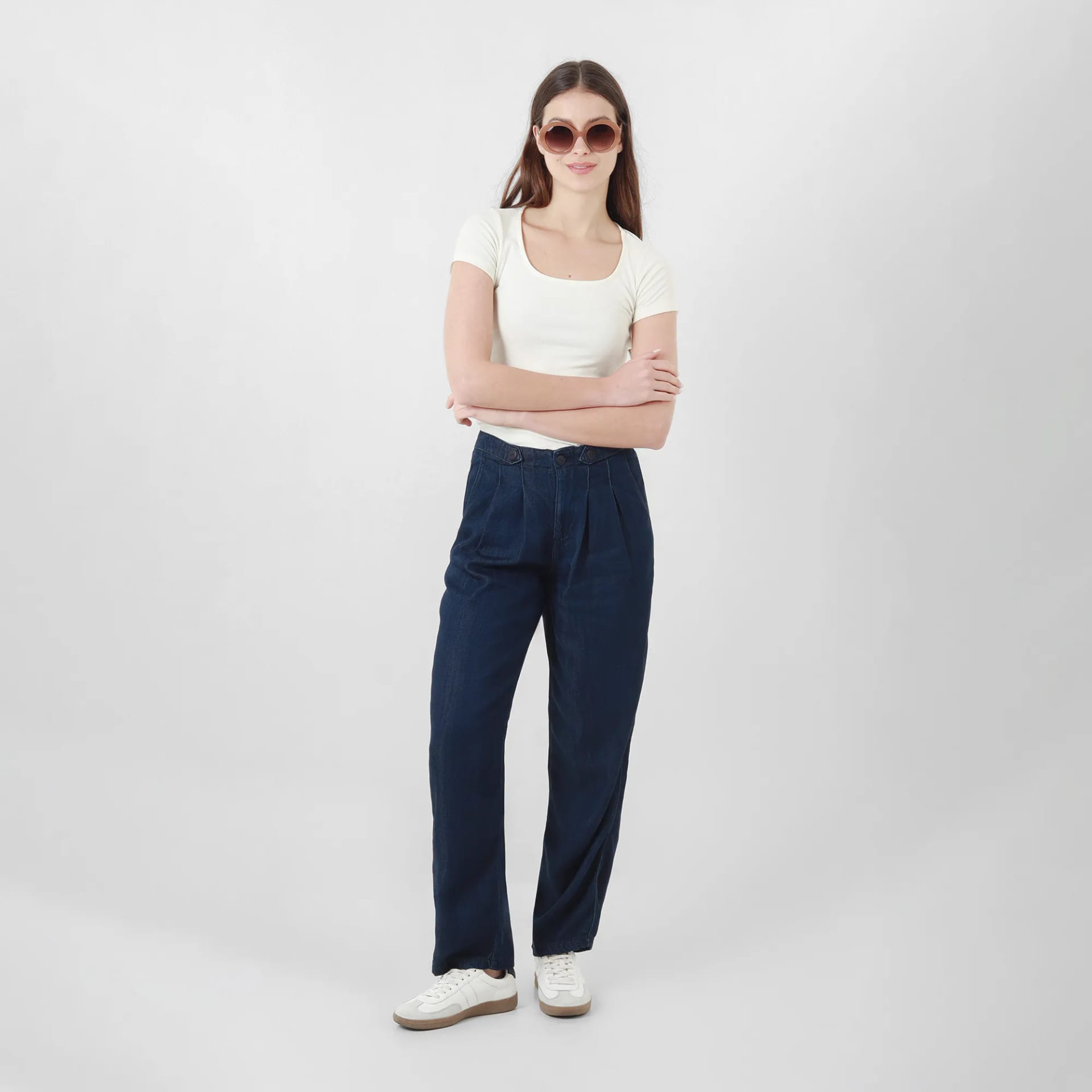 Pantalon Tiro Alto Bota Recta - imagen 1