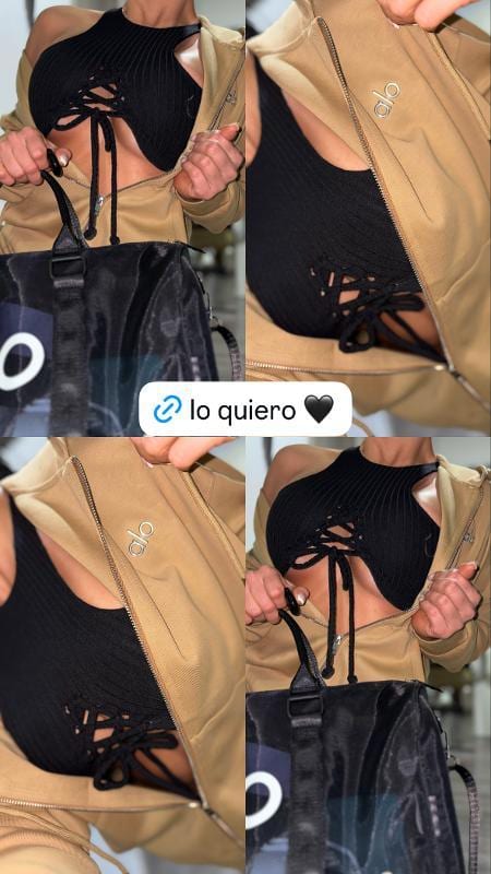 TOP NEGRO CON VARILLA - imagen 2