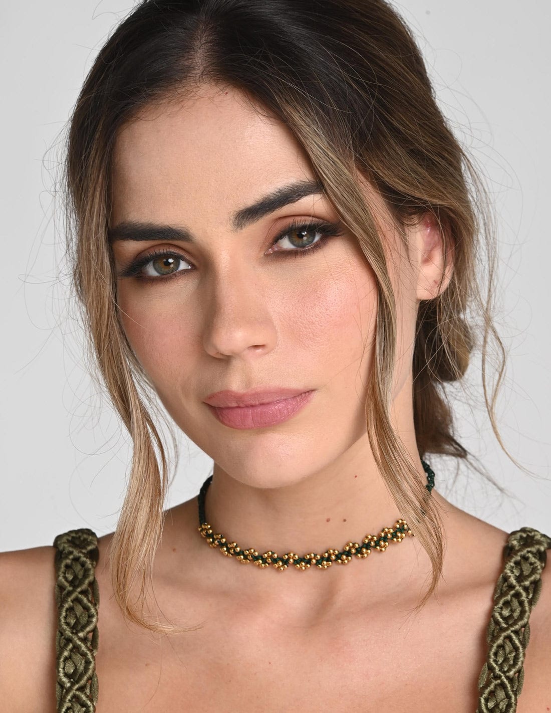 Choker Nayara Oil Green - imagen 1