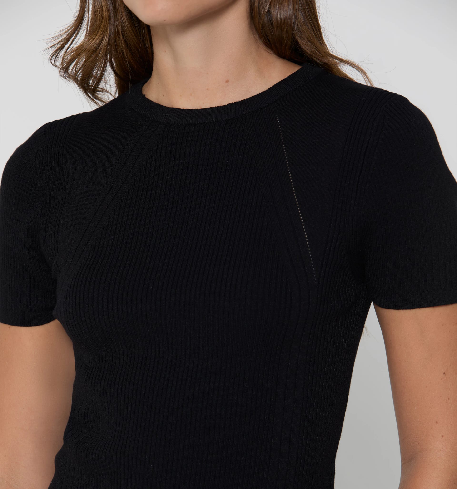 Blusa manga corta tejida - imagen 2