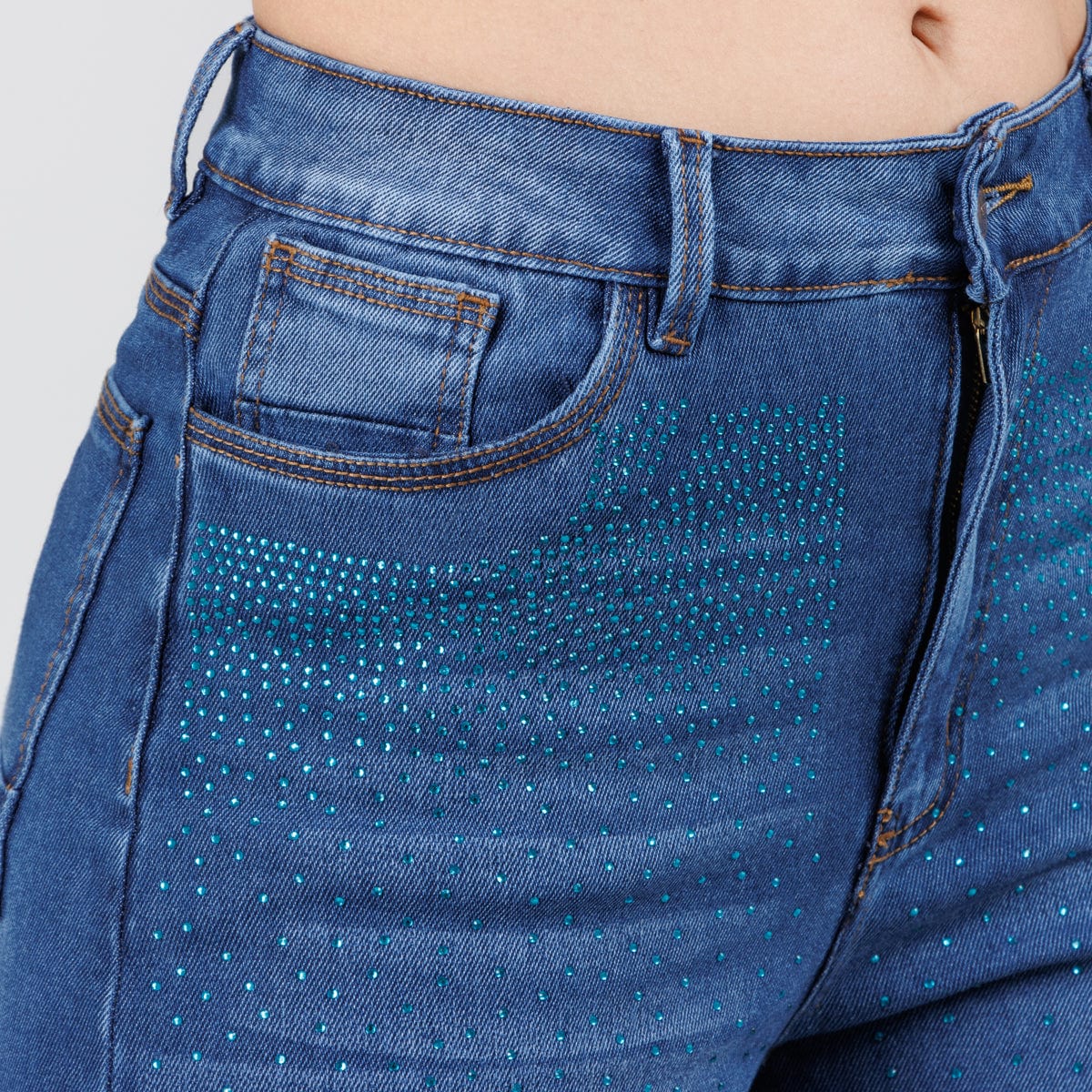Jean Axspen Wide Leg Brillos  Ox-2788 - imagen 2